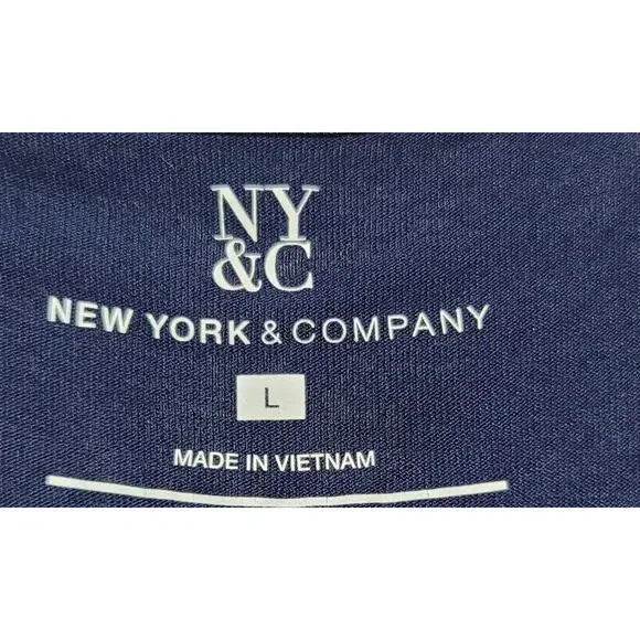 NY & Co. Blue Ruffled Tiered Spaghetti Strap Top Large Soft New Without Tags - Picture 4 of 5